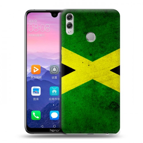Дизайнерский пластиковый чехол для Huawei Honor 8X Max Флаг Ямайки