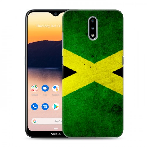 Дизайнерский пластиковый чехол для Nokia 2.3 Флаг Ямайки