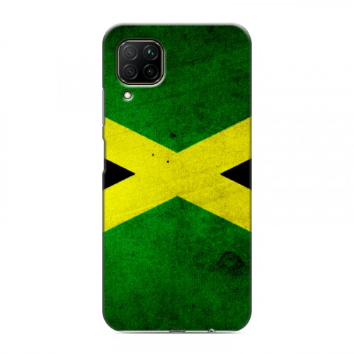Дизайнерский силиконовый с усиленными углами чехол для Huawei P40 Lite Флаг Ямайки