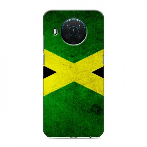 Дизайнерский пластиковый чехол для Nokia X10 Флаг Ямайки