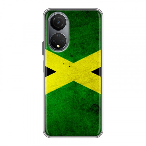 Дизайнерский силиконовый с усиленными углами чехол для Huawei Honor X7 Флаг Ямайки