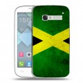 Дизайнерский пластиковый чехол для Alcatel One Touch Pop C5 Флаг Ямайки