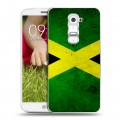 Дизайнерский пластиковый чехол для LG Optimus G2 mini Флаг Ямайки
