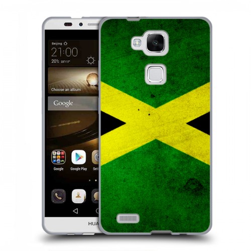 Дизайнерский силиконовый чехол для Huawei Ascend Mate 7 Флаг Ямайки