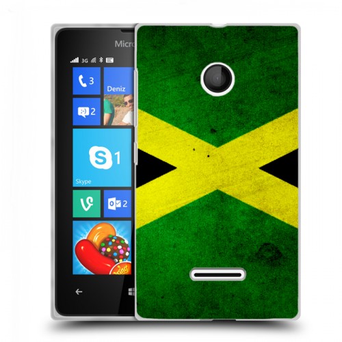 Дизайнерский пластиковый чехол для Microsoft Lumia 435 Флаг Ямайки