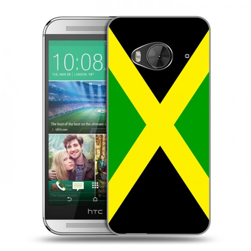 Дизайнерский силиконовый чехол для HTC One ME Флаг Ямайки