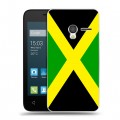 Дизайнерский пластиковый чехол для Alcatel One Touch Pixi 3 (4.5) Флаг Ямайки
