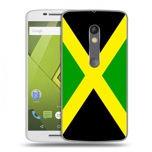 Дизайнерский пластиковый чехол для Lenovo Moto X Play Флаг Ямайки
