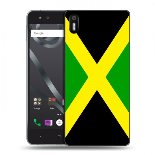 Дизайнерский пластиковый чехол для BQ Aquaris X5 Флаг Ямайки