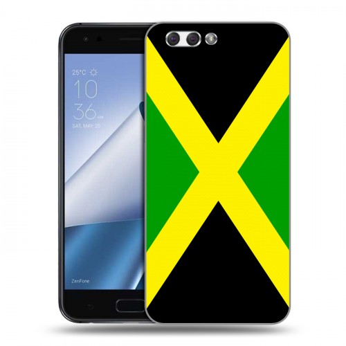 Дизайнерский пластиковый чехол для ASUS ZenFone 4 ZE554KL Флаг Ямайки