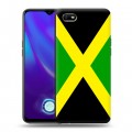 Дизайнерский силиконовый с усиленными углами чехол для OPPO A1k Флаг Ямайки