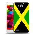 Дизайнерский пластиковый чехол для Huawei Honor 3x Флаг Ямайки