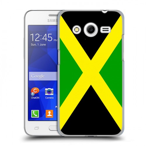 Дизайнерский пластиковый чехол для Samsung Galaxy Core 2 Флаг Ямайки