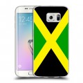 Дизайнерский пластиковый чехол для Samsung Galaxy S6 Edge Флаг Ямайки