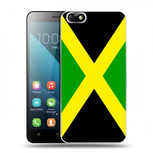 Дизайнерский пластиковый чехол для Huawei Honor 4X Флаг Ямайки