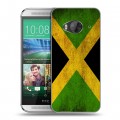 Дизайнерский силиконовый чехол для HTC One ME Флаг Ямайки
