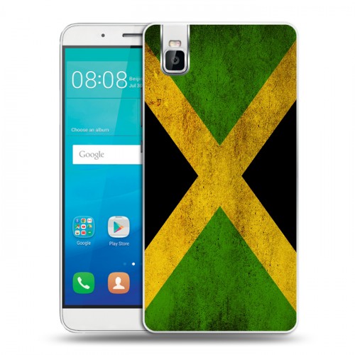 Дизайнерский пластиковый чехол для Huawei ShotX Флаг Ямайки