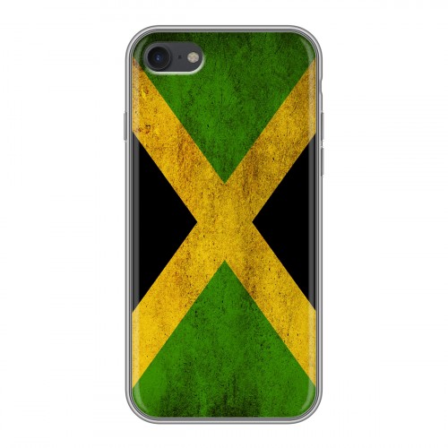 Дизайнерский силиконовый чехол для Iphone 7 Флаг Ямайки