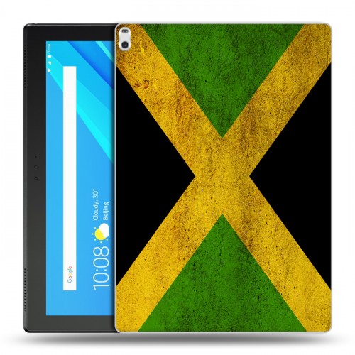 Дизайнерский силиконовый чехол для Lenovo Tab 4 10 Plus Флаг Ямайки