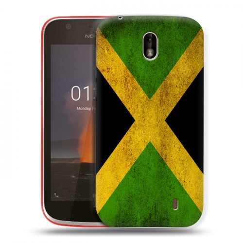 Дизайнерский пластиковый чехол для Nokia 1 Флаг Ямайки