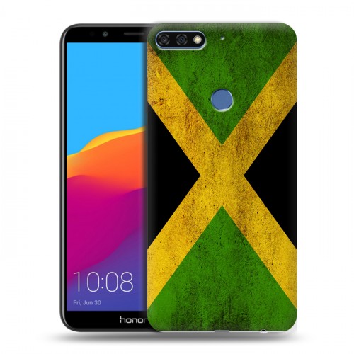 Дизайнерский пластиковый чехол для Huawei Honor 7C Pro Флаг Ямайки