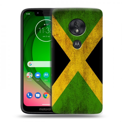 Дизайнерский пластиковый чехол для Motorola Moto G7 Play Флаг Ямайки
