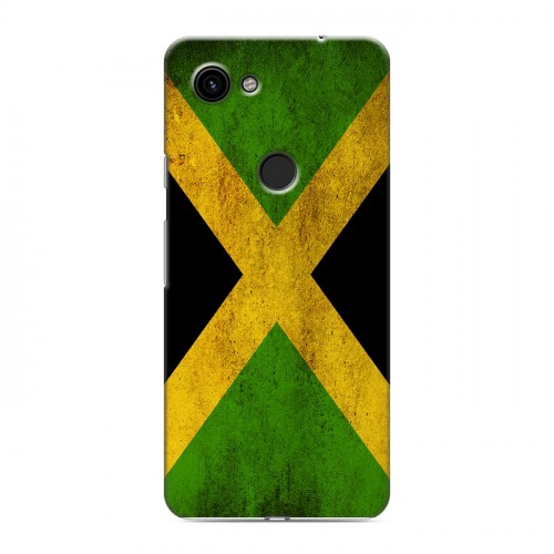Дизайнерский пластиковый чехол для Google Pixel 3a Флаг Ямайки