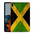 Дизайнерский силиконовый чехол для Samsung Galaxy Tab S7 Флаг Ямайки
