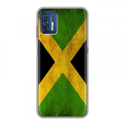 Дизайнерский силиконовый чехол для Motorola Moto G9 Plus Флаг Ямайки