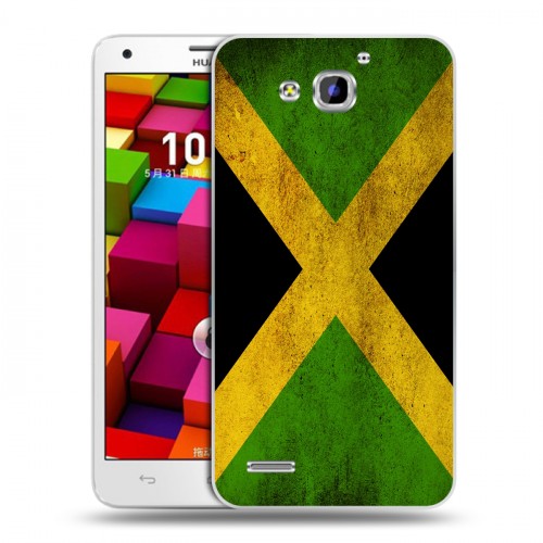 Дизайнерский пластиковый чехол для Huawei Honor 3x Флаг Ямайки