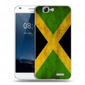 Дизайнерский силиконовый чехол для Huawei Ascend G7 Флаг Ямайки