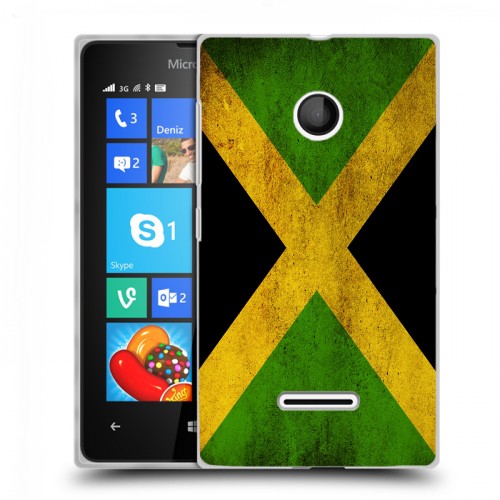 Дизайнерский пластиковый чехол для Microsoft Lumia 435 Флаг Ямайки