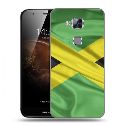 Дизайнерский силиконовый чехол для Huawei G8 Флаг Ямайки