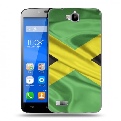 Дизайнерский пластиковый чехол для Huawei Honor 3C Lite Флаг Ямайки
