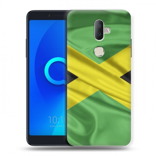 Дизайнерский пластиковый чехол для Alcatel 3V Флаг Ямайки