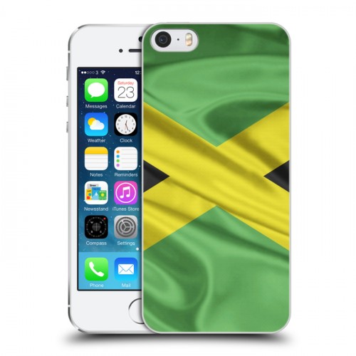 Дизайнерский пластиковый чехол для Iphone 5s Флаг Ямайки