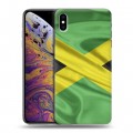 Дизайнерский силиконовый чехол для Iphone Xs Max Флаг Ямайки
