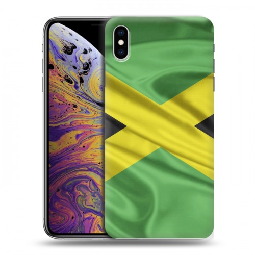 Дизайнерский силиконовый чехол для Iphone Xs Max Флаг Ямайки