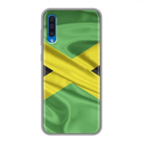 Дизайнерский пластиковый чехол для Samsung Galaxy A50 Флаг Ямайки