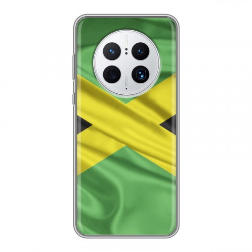Дизайнерский силиконовый с усиленными углами чехол для Huawei Mate 50 Pro Флаг Ямайки