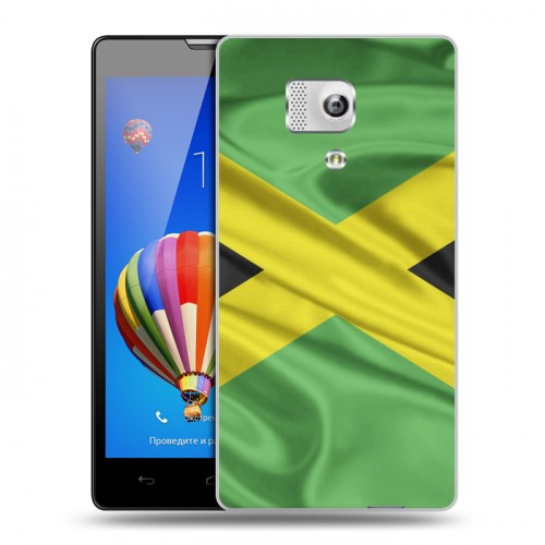 Дизайнерский силиконовый чехол для Huawei Honor 3 Флаг Ямайки