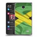 Дизайнерский пластиковый чехол для Nokia X Флаг Ямайки