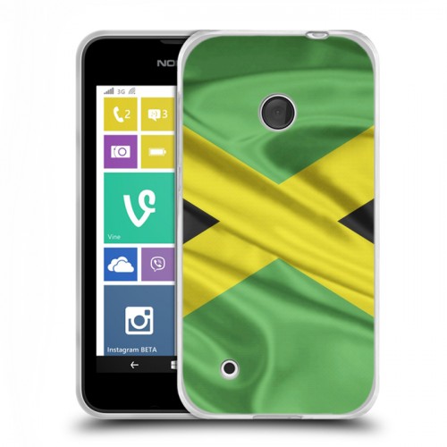 Дизайнерский пластиковый чехол для Nokia Lumia 530 Флаг Ямайки