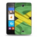 Дизайнерский силиконовый чехол для Microsoft Lumia 430 Dual SIM Флаг Ямайки