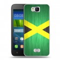 Дизайнерский пластиковый чехол для Huawei Y5c Флаг Ямайки