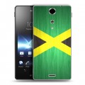 Дизайнерский пластиковый чехол для Sony Xperia TX Флаг Ямайки