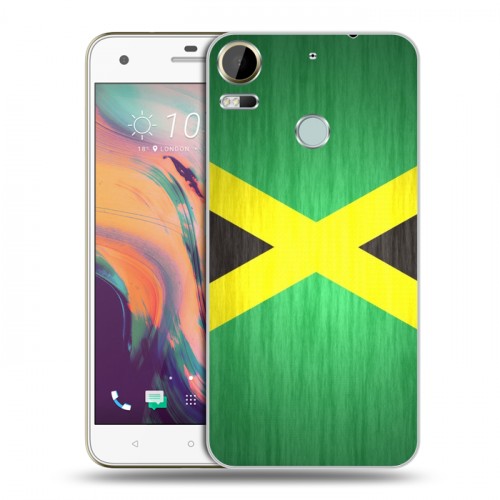 Дизайнерский пластиковый чехол для HTC Desire 10 Pro Флаг Ямайки