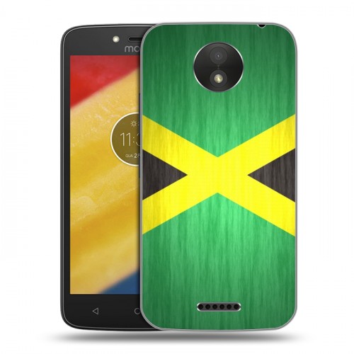 Дизайнерский пластиковый чехол для Motorola Moto C Plus Флаг Ямайки