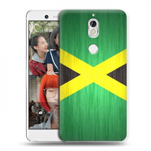Дизайнерский пластиковый чехол для Nokia 7 Флаг Ямайки