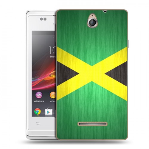 Дизайнерский пластиковый чехол для Sony Xperia E Флаг Ямайки